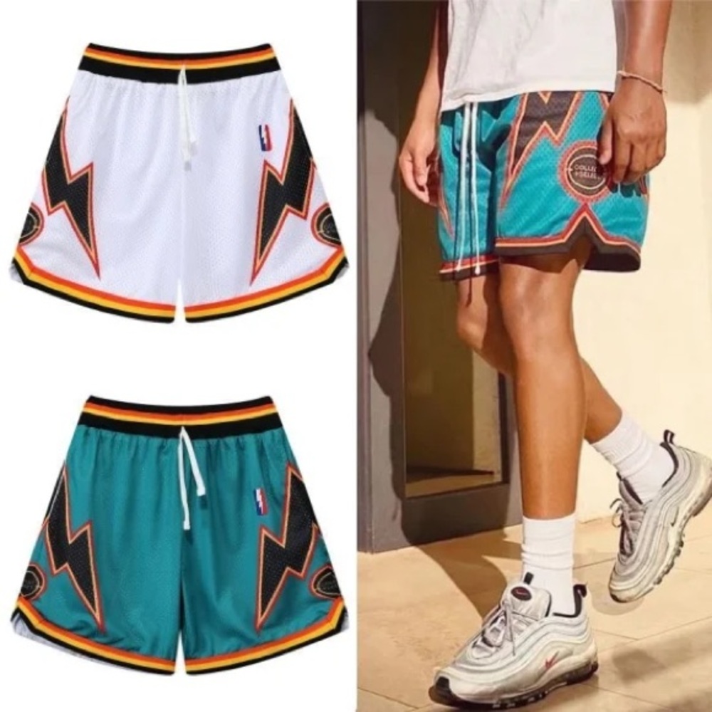 Collect Select Basketball Shorts Sz S Multicolor Detroit Big Ben Swingmen Rare!